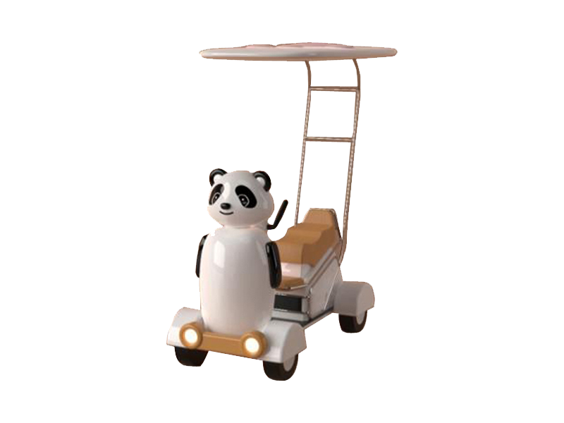 机器熊猫景区伴游机器人  景区智游机器人